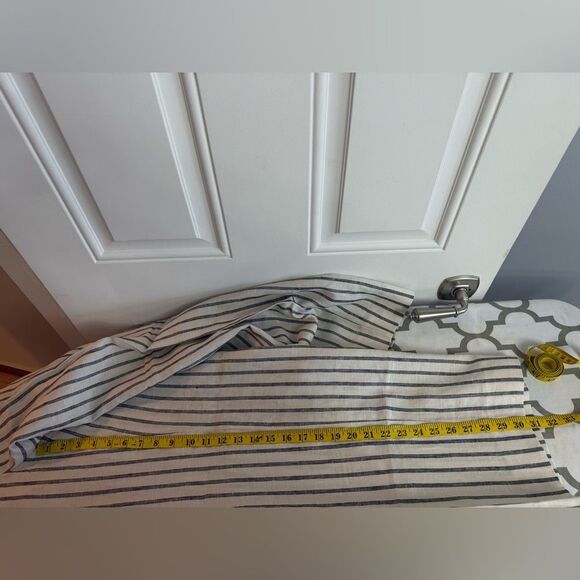 J.Crew Harbor pant in striped linen NWT Size L - Picture 10 of 10